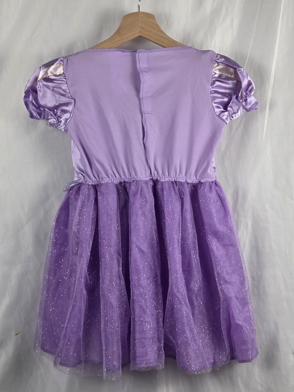 Purple Sparkle Tangled Princess Halloween Costume Pretend Play Dress Size 3T-4T - Picture 7 of 16